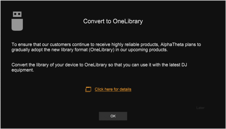 One Off Program Library 常见问题分类OneLibrary | rekordbox|专业 DJ 使用的 DJ 软件